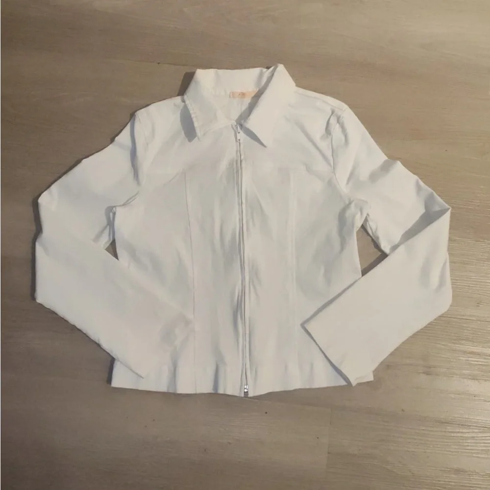 Forever 21 Cream Zip-Up Jacket - Picture 8 of 9